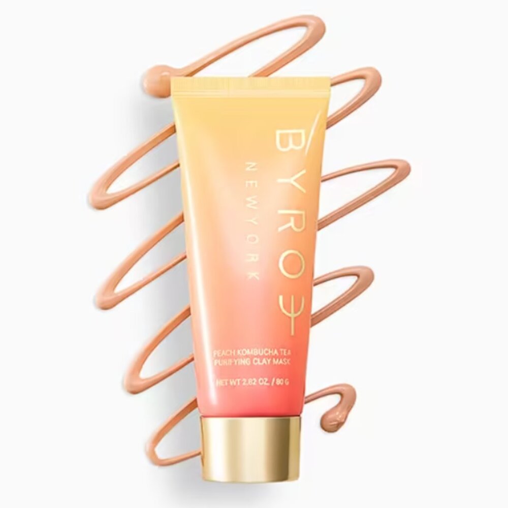 Byroe Peach Kombucha Tea Purifying Clay Mask